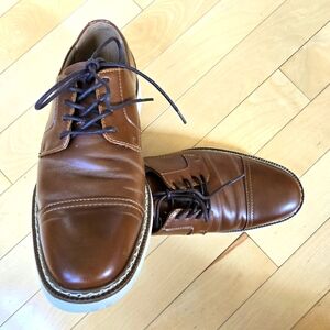Size 8.5 M Alfani Tolland Stylish Brown Men's Oxford Dress Shoes